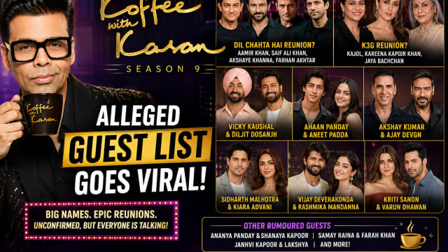 ‘Koffee With Karan 9’ Alleged Guest List Goes Viral, Fuels Buzz Over Star-Studded Reunions