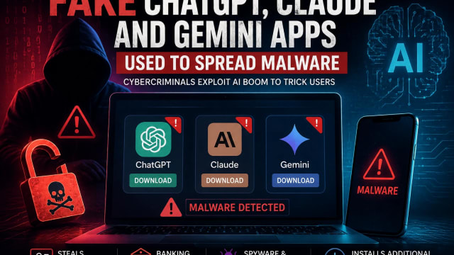 Fake ChatGPT, Claude and Gemini Apps Are Spreading Malware — Users Warned About AI Impersonation Threats