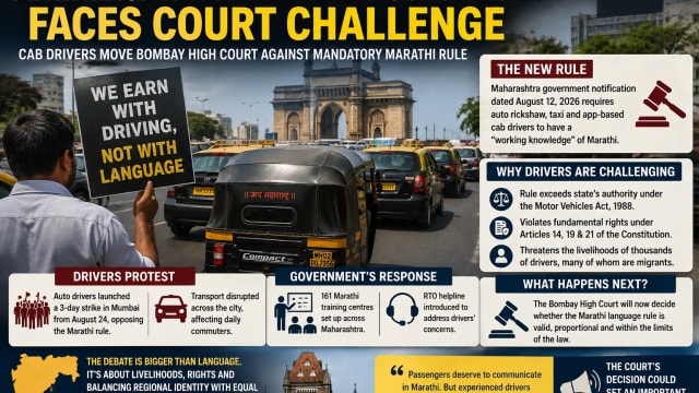 Maharashtra Marathi Rule Reaches Bombay High Court: Why Cab Drivers Are Challenging It