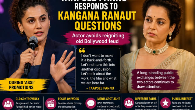 Taapsee Pannu Responds to Kangana Ranaut Questions: ‘Why Don’t You Let This Matter End?’