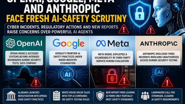 OpenAI, Google, Meta and Anthropic Face New AI-Safety Questions as Powerful Agents Raise Control Concerns