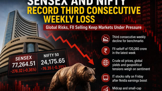 Sensex, Nifty Fall for Third Straight Week Despite Friday IT Rally; What’s Worrying Investors?