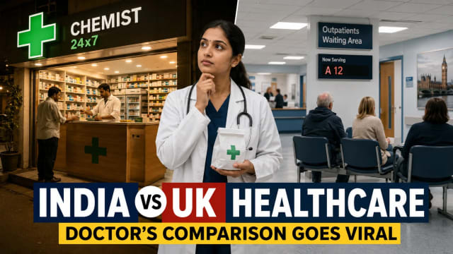 Indian Doctor’s Late-Night Healthcare Comparison Between India and UK Goes Viral