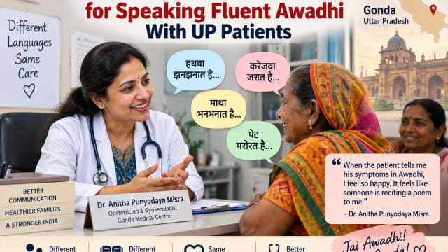 South Indian Doctor Wins Hearts With Fluent Awadhi, Says UP Patients Sound Like Poetry