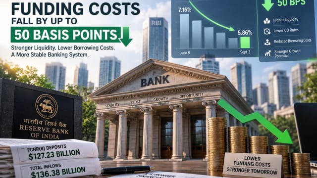 Indian Banks Could Save Up to 50 Bps on Funding Costs After $136 Billion Liquidity Boost
