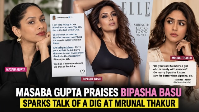 Masaba Gupta Praises Bipasha Basu’s Muscles; Fans Link Her Remark to Mrunal Thakur