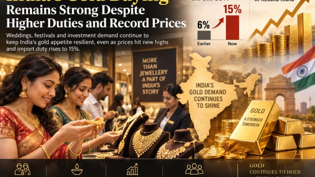 Gold at Record Highs, Import Duty at 15% — Yet Indian Buyers Are Still Spending