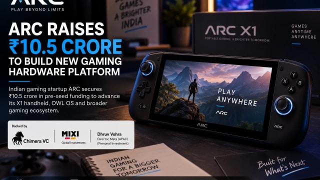 ARC Raises ₹10.5 Crore as Indian Gaming Startup Builds X1 Handheld