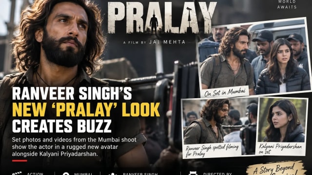 Ranveer Singh’s New ‘Pralay’ Look Surfaces From Mumbai Set, Shows Striking Transformation