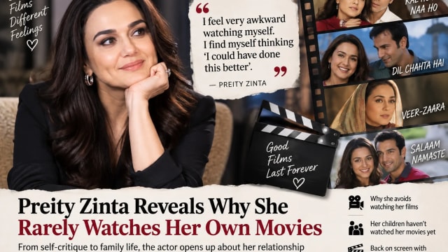 Preity Zinta Reveals Why She Rarely Watches Her Own Movies: ‘I Could Have Done This Better’