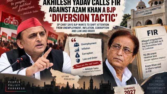 Akhilesh Yadav Calls Azam Khan FIR a BJP ‘Diversion Tactic’ as Fresh Political Row Erupts