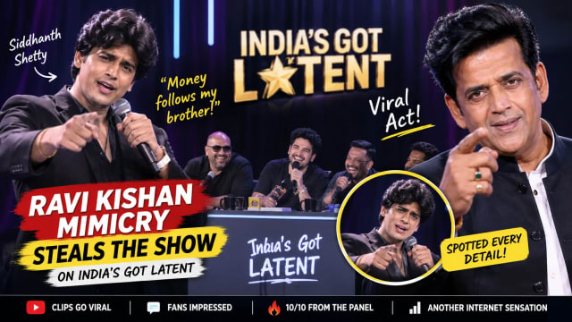 Ravi Kishan Wasn’t Even on the Panel — But This Mimicry Act Stole the Show on India’s Got Latent
