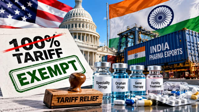 US Gives Tariff Relief to Select Indian Speciality Drugs as 100% Pharma Duty Takes Effect