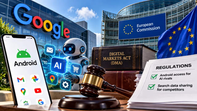 Google challenges EU orders designed to give AI rivals greater access.