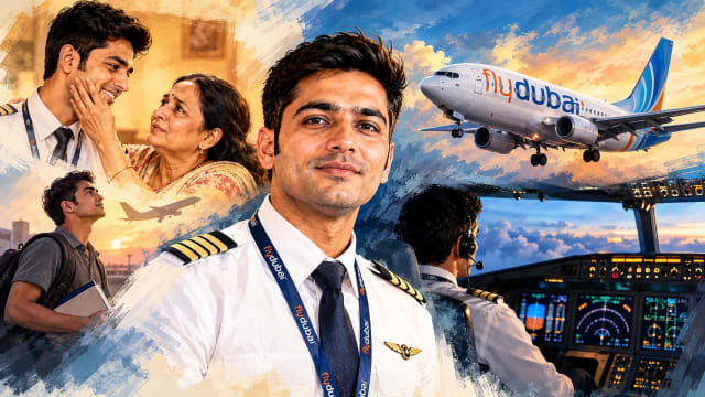 Smit Machchhar’s Aviation Journey Draws Attention After Flydubai Mid-Air Emergency