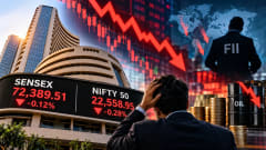 विदेशी निवेशकों की बिकवाली से दबाव में शेयर बाजार, Sensex-Nifty में गिरावट
