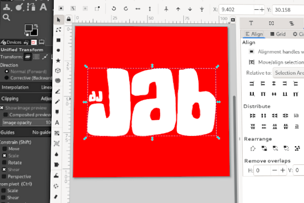 DJ Jab logo design process, 2016.