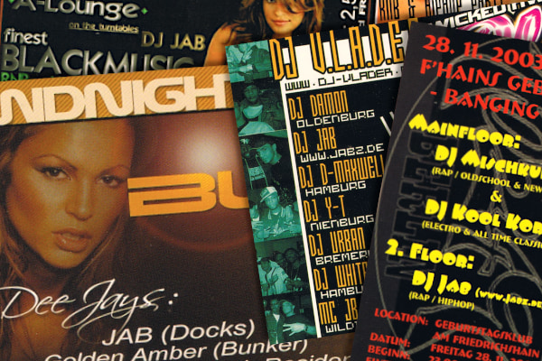 DJ Jab party flyers.