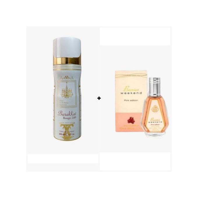 Fragrance World Barakkat Body Spray 200ml Plus Berries weekend Perfume 50ml