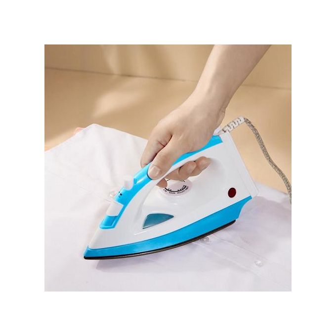 SUNDASELF 1200W - High Professional Portable Steam Iron - White/Blue Gift hook 4pieces