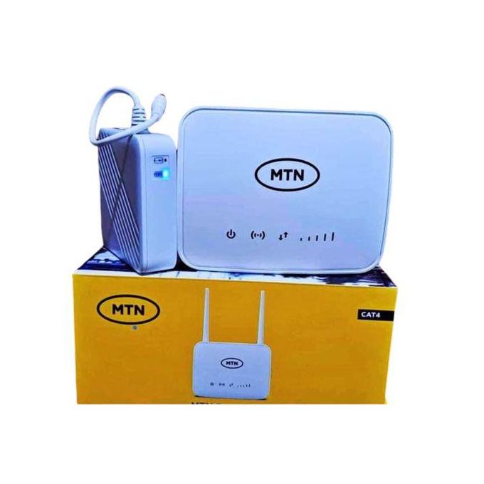 MTN Universal Broadband 4G Router + Backup Battery – White