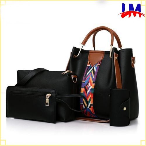 LM 4 In 1 Set Shoulder Messenger Handbags - Black