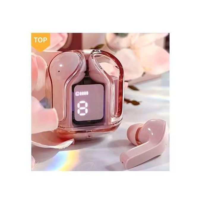 Wireless Crystal Clear Bluetooth 5.3 Earphones With LED Digital Display