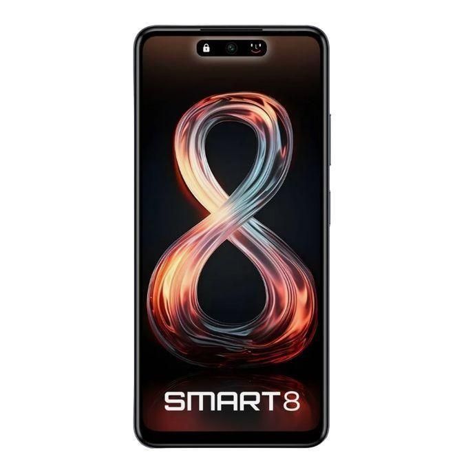 Infinix Smart 8 - Dual Sim - 4G- 6.6"- 64GB - HDD - 3+3 GB RAM - 16MP Rear/5MP Front - 5000mAh - Black -13 Months Warranty