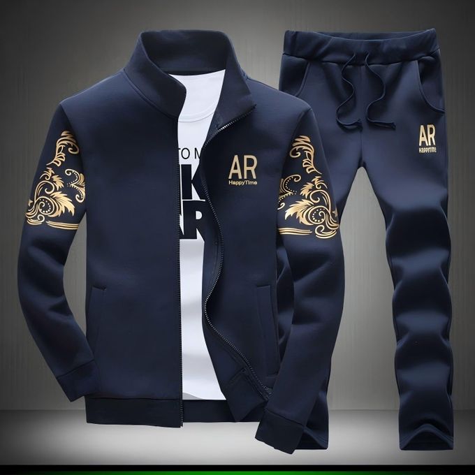 Men's Tracksuits Sweatsuits For Men 2 Piece Sets-Blue