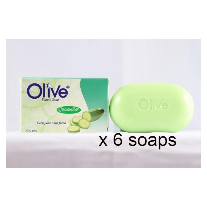 Olive Cucumber Soap - 100g x 6 Bars