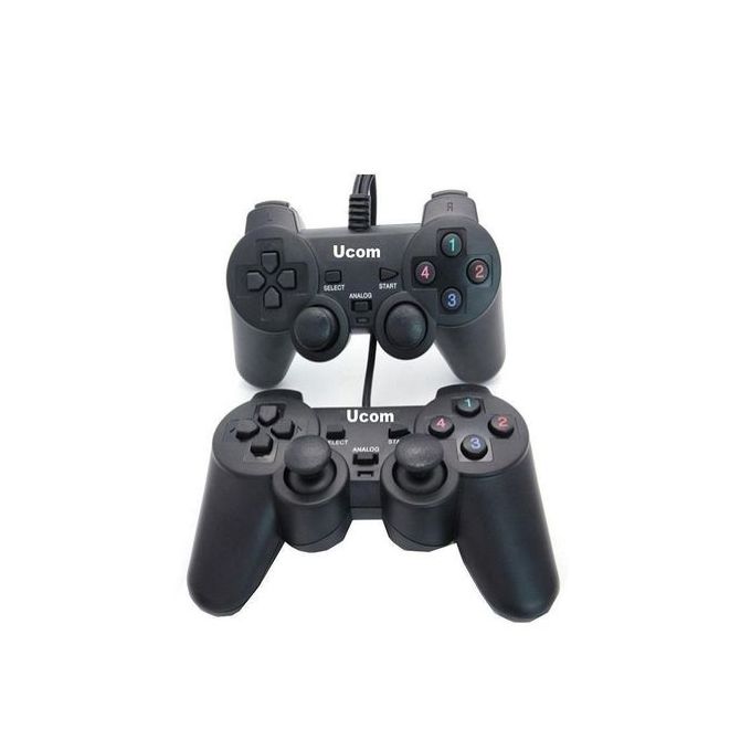 UCOM Double Shock USB Game Controller Pad - Black
