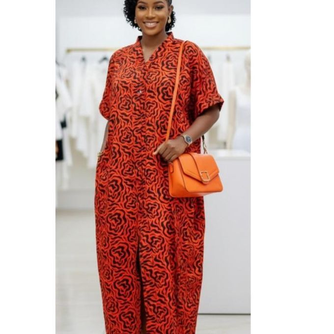 Ladies Long Bubu Dress AA - Multicolour