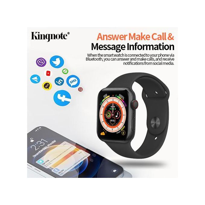 Kingnote 2.19''inch C10PRO Smartwatch Native Storm Waterproof Black