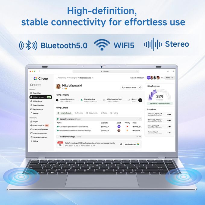 Share this product    Blueing 14" Laptop NCS214Y-T-6500Y 8GB+256GB SSD Student Portable Computer- Silver