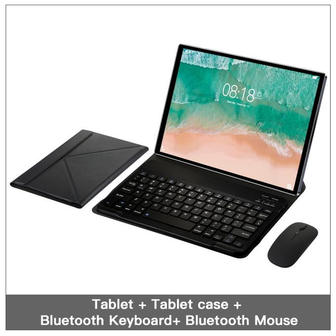 Adults Tablets, 10.1 Inch Android 13 Sim 8GB+256GB Keyboard Mouse Tablet Case(Blue)