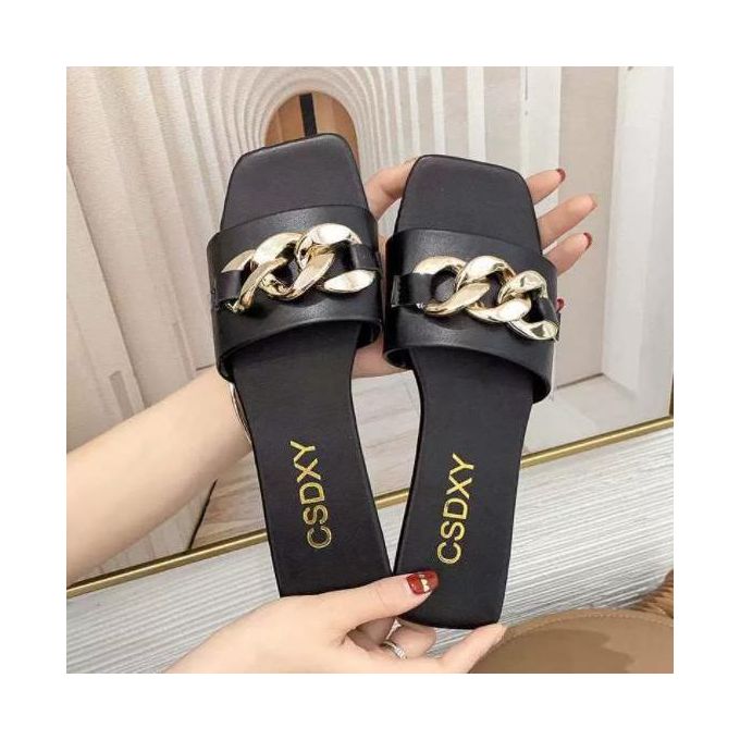 FUXING FASHION Ladies' flat sandals and slippers