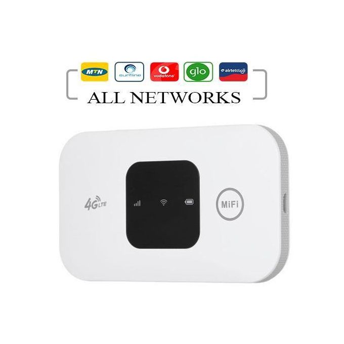 M8 Universal 4G LTE Mobile Unlock Portable WiFi Hotspot 150Mbps MiFi With SIM Card Slot (FS) - White