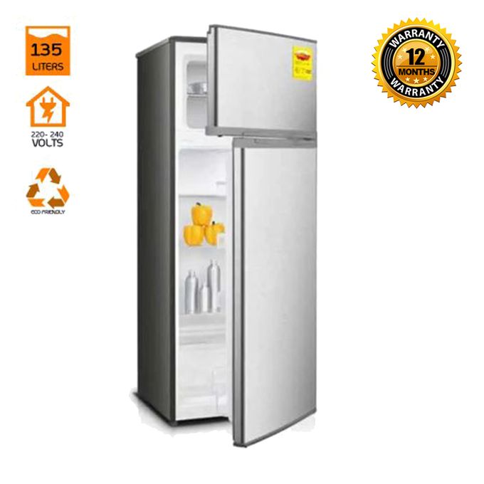 Nasco 135 Litres - NASF2-20S Double Door Refrigerator - Silver