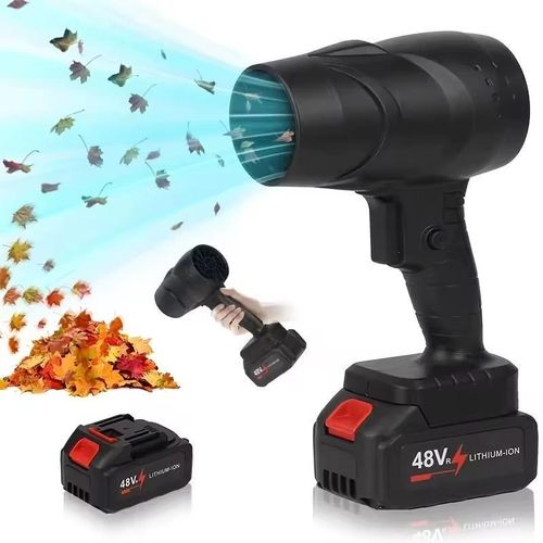 Rechargeable Multifunctional Handheld Air Blower and Dust Remover - Black