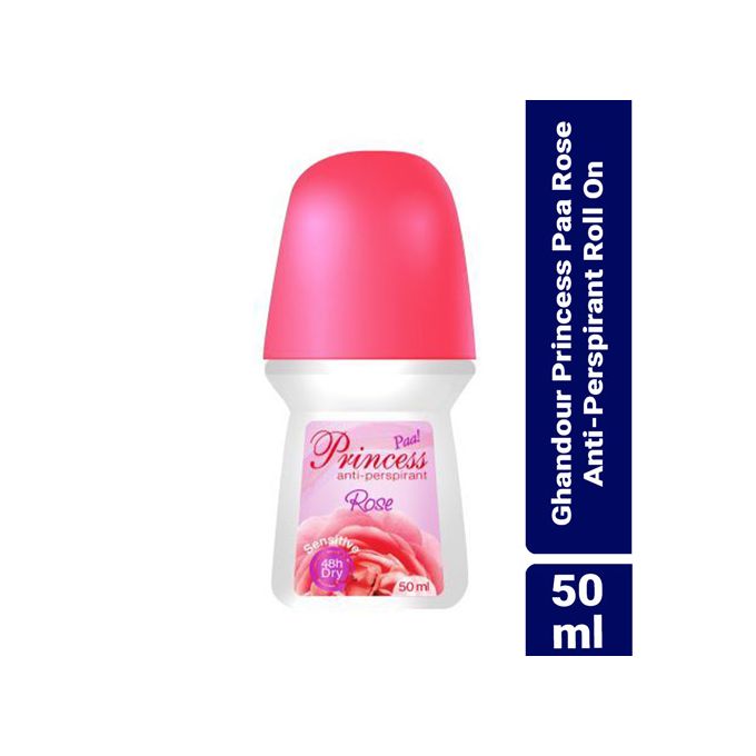 Ghandour Cosmetics Princess Paa Rose Anti-Perspirant Roll On - 50ml