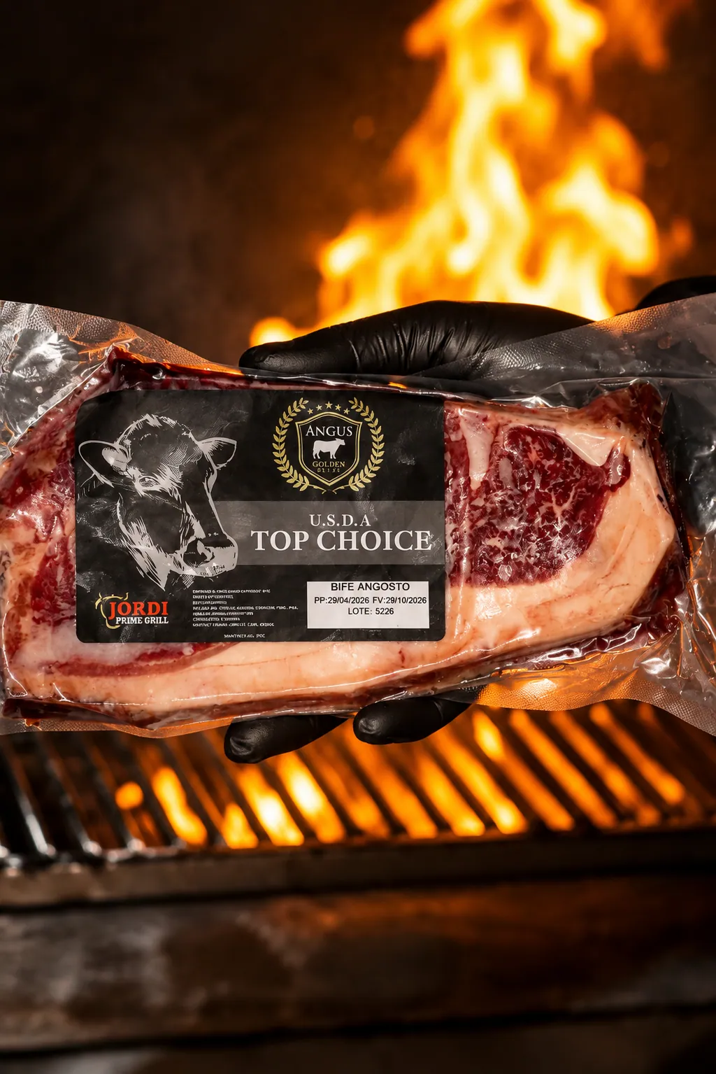 Corte de carne premium de selección, listo para la parrilla