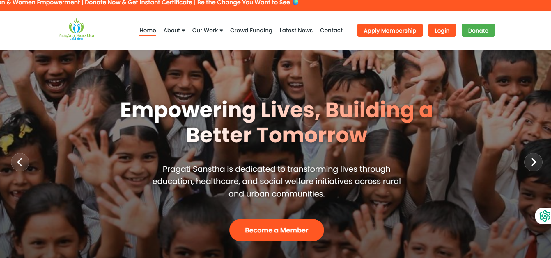 Pragartisanstha NGO