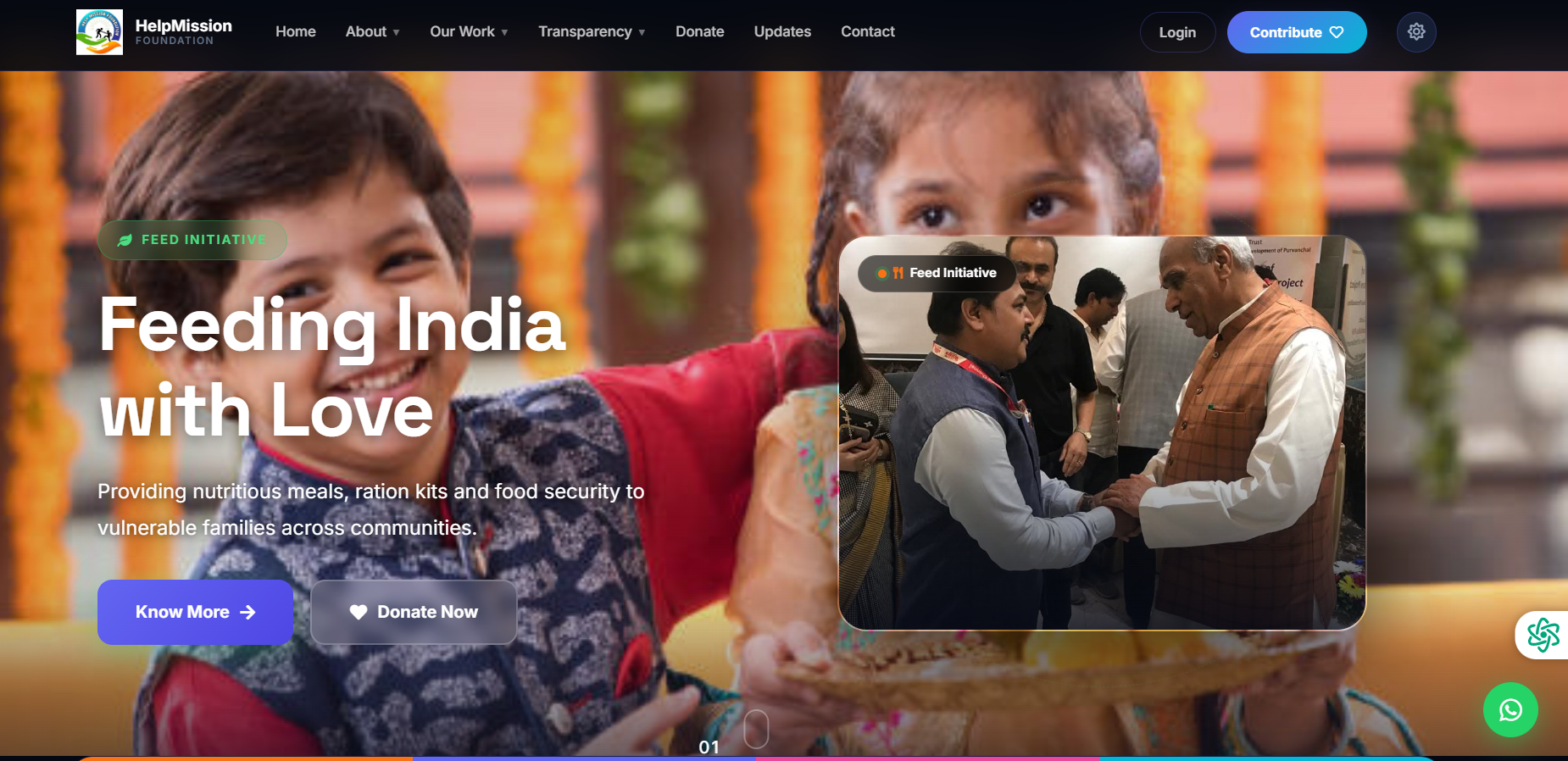 Help Mission Foundation – NGO Management Website