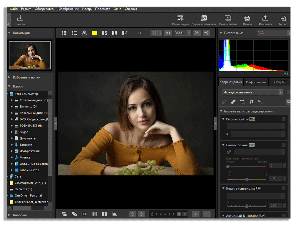 Интерфейс программы NX Studio