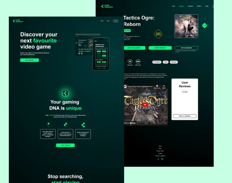GameVerdict - Intelligent Game Recommendation