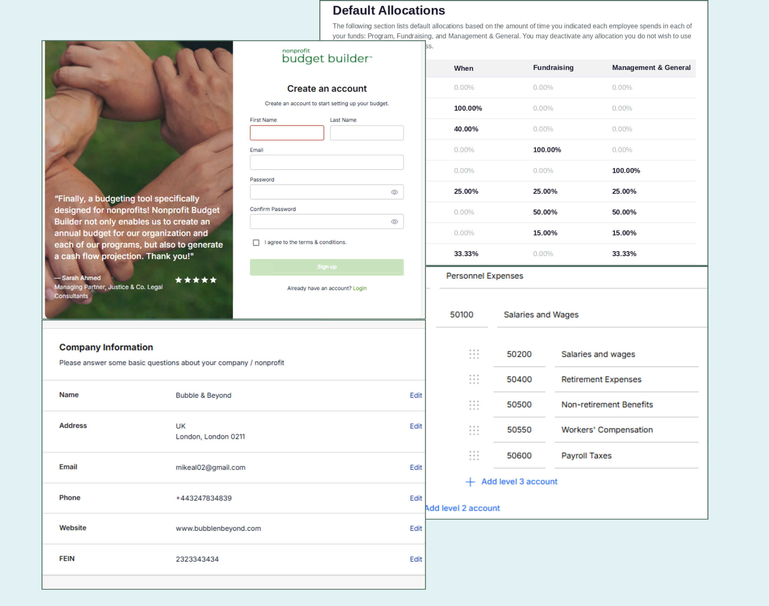 Nonprofit Budget Builder