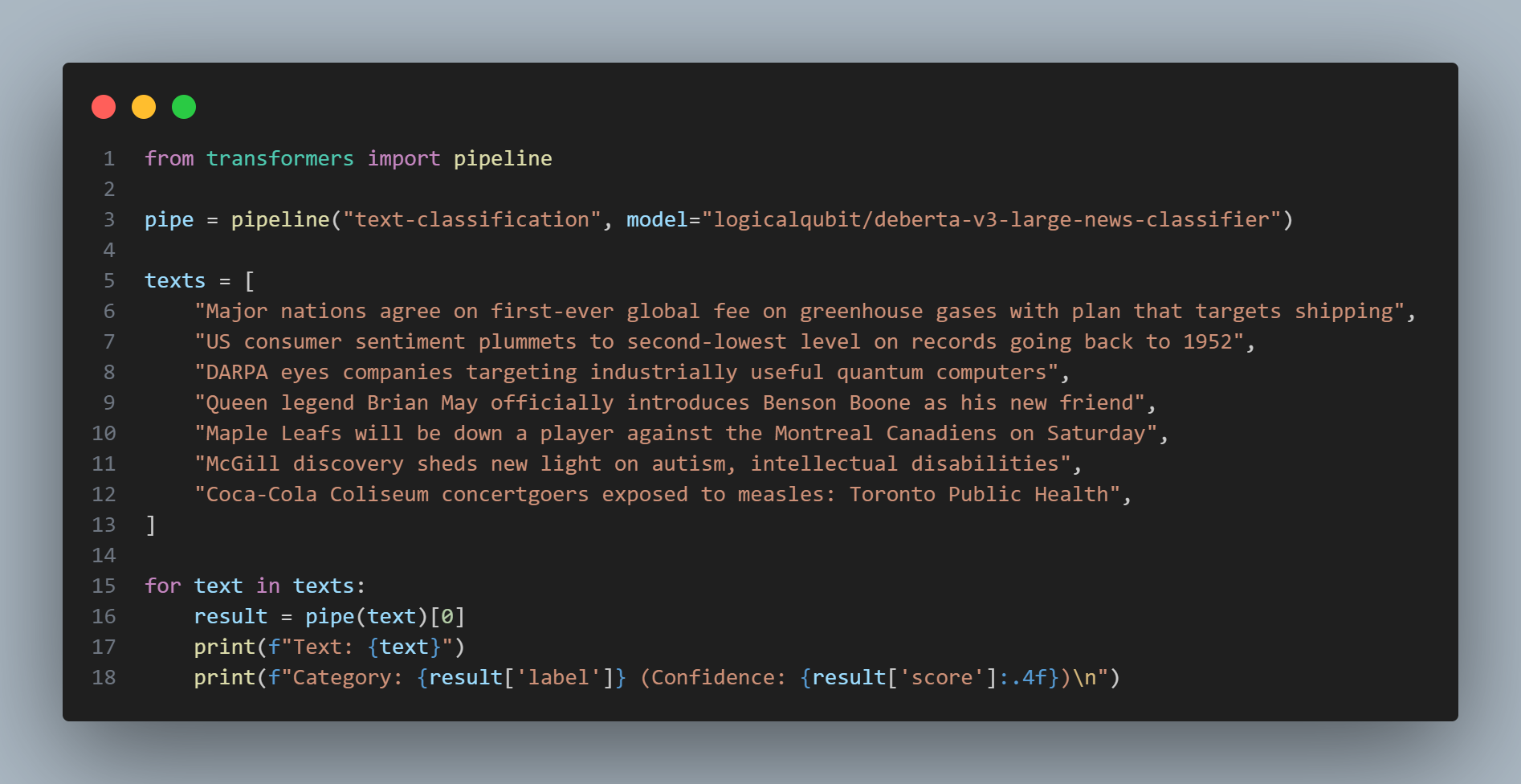 Demo Code