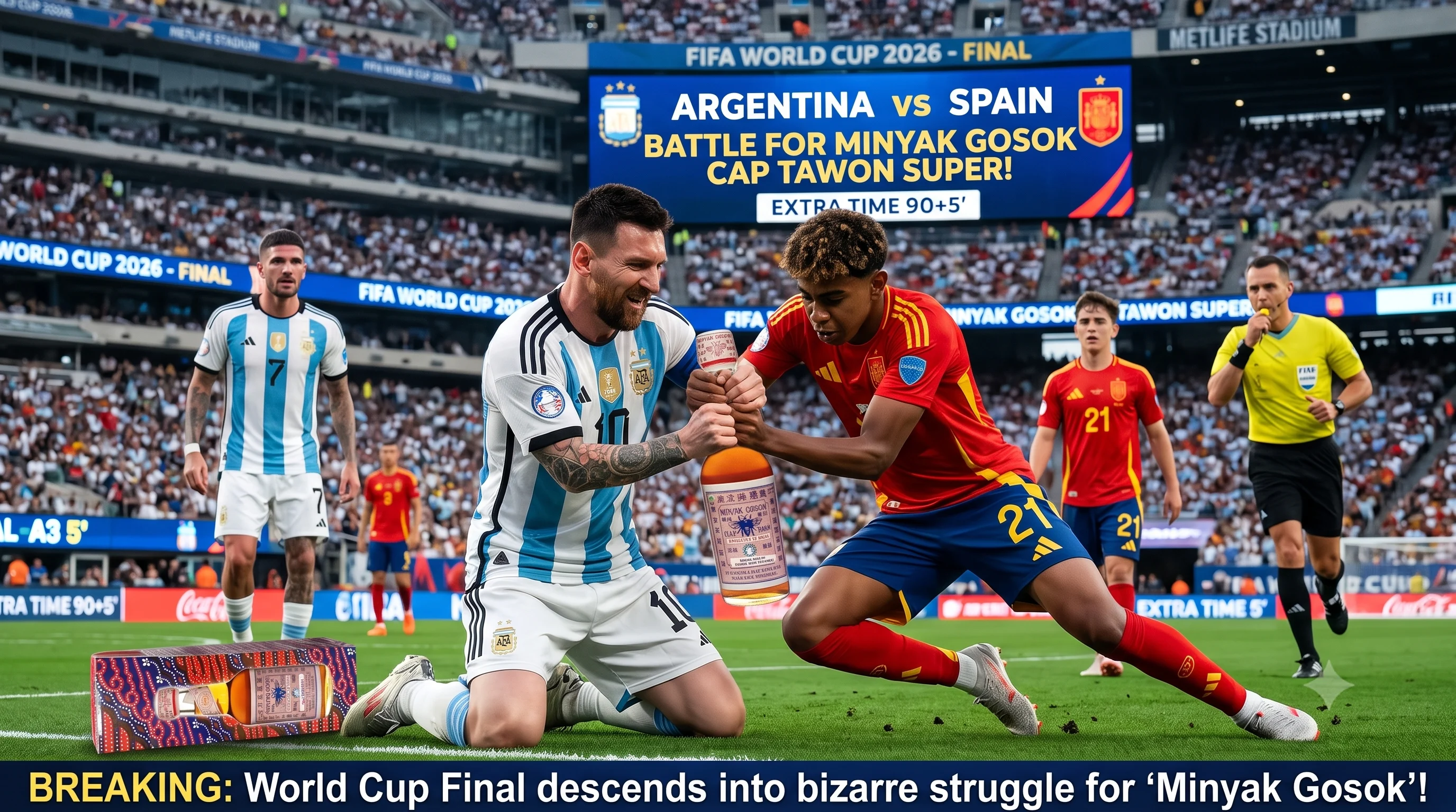 CHAOTIC FINAL! MESSI AND LAMINE BATTLE FOR SUPER TAWON RUBBING OIL IN CRITICAL MINUTES