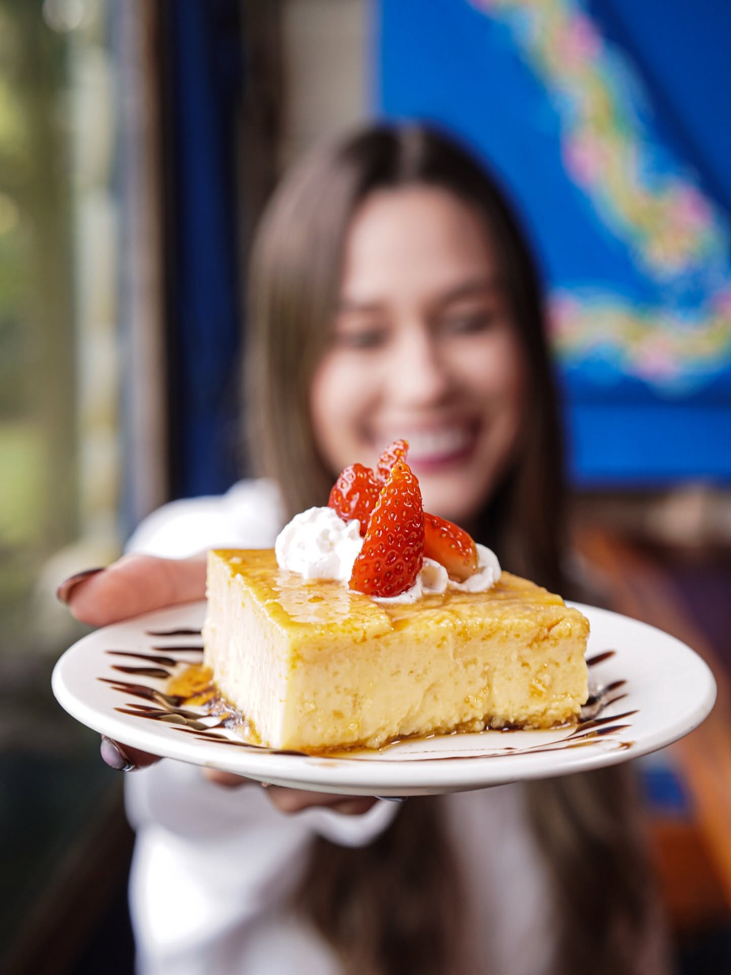 Flan de coco artesanal con caramelo