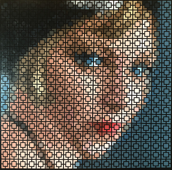 Flapper Girl Pixel Art by Justin Blayney